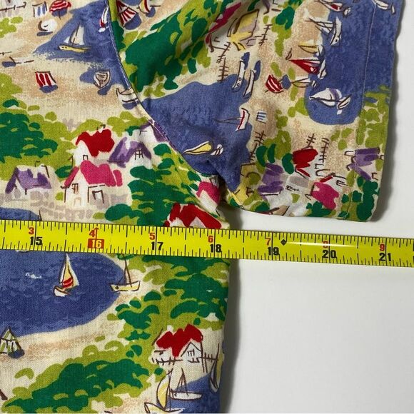 Vintage Talbots Button Up Camp Shirt Blouse Coastal Vacation Women's Size Small - Picture 11 of 12